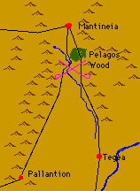 Map of Mantineia