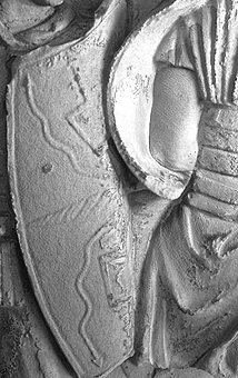 Legionary shield - Trajan's column