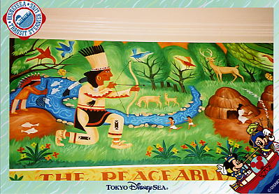 Photo: Hidden Mickey in a Wall Painting 1, Cape Cod Cook-Off, Tokyo DisneySea