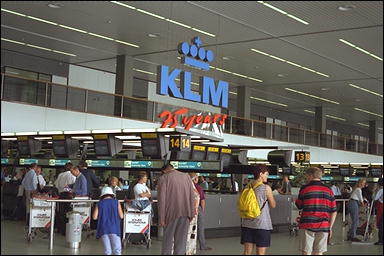 Photo: Air UK Check-in Counter, Amsterdam Airport Schiphol