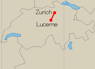 Route Map: Lucerne - Zurich