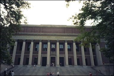 Photo: Widener Library, Harvard University