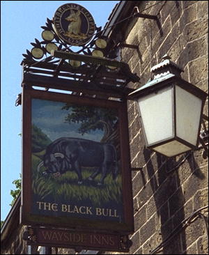 Photo: Signboard, Black Bull Pub