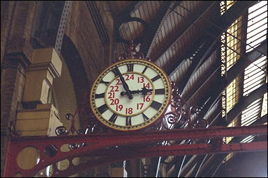 Photo: Clock, London Kings Cross Station