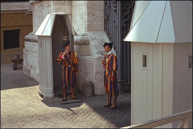 Photo: Swiss Guard, St. Peter's Basilica