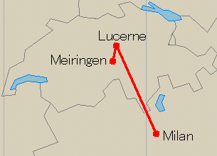 Route Map: Milan - Meiringen