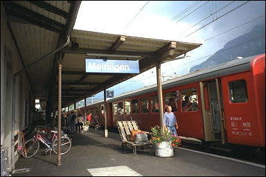 Photo: Platform, Meiringen Station