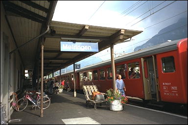 Photo: Platform, Meiringen Station