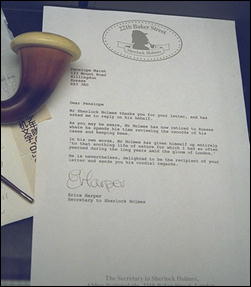 Photo: Letter (Secretary to Sherlock Holmes) 1