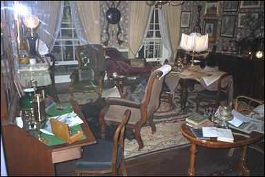 Photo: Living Room at 221B Baker Street, Sherlock Holmes Museum