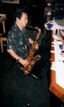 ウォーミングアップ中の藤原さん