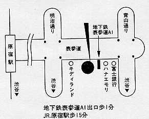 カワイミュージックショップの地図