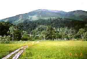 尾瀬ヶ原から至仏山を望む