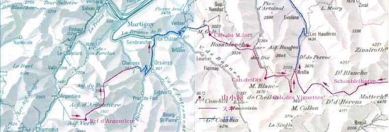 Haute-Route Map