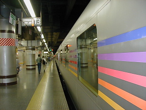 上野駅にて