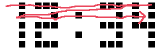 1 行ずつ処理していく場合のイメージ図