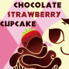 苺のチョコカップケーキ chocolate strawberry cupcake
