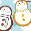 雪だるまクッキー snowman cookies