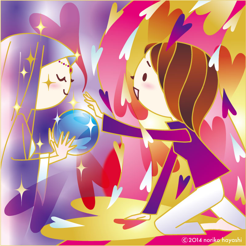 イラスト つらい出来事を抱える「聖子」さん。スピリチュアルカウンセラーに救いを求め、すがってみても欲しい答えは貰えません...。
