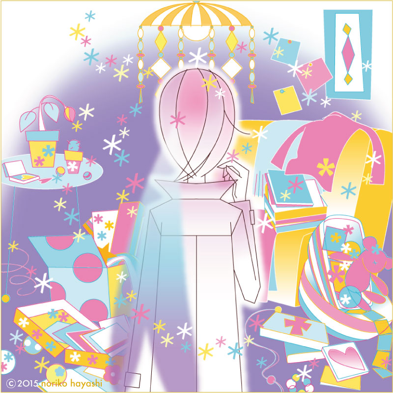 イラスト 外にばかり目を向けてたら、自分の部屋がガラクタに溢れ返ってた...