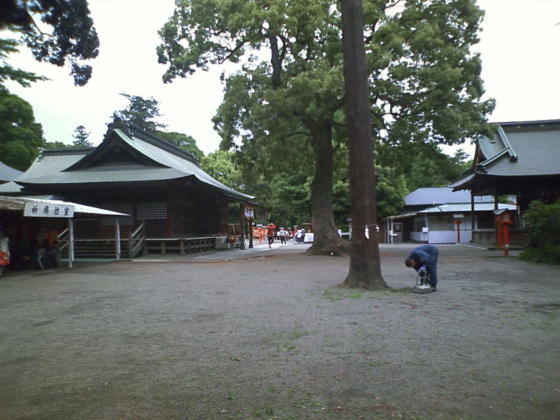 神社の管理の人を初めて見た(笑)