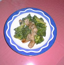 お肉と炒めて