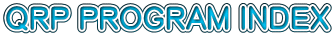 QRP PROGRAM INDEX