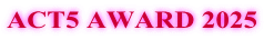 ACT5 AWARD 2025