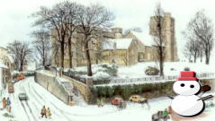 the Cathedral with snow 