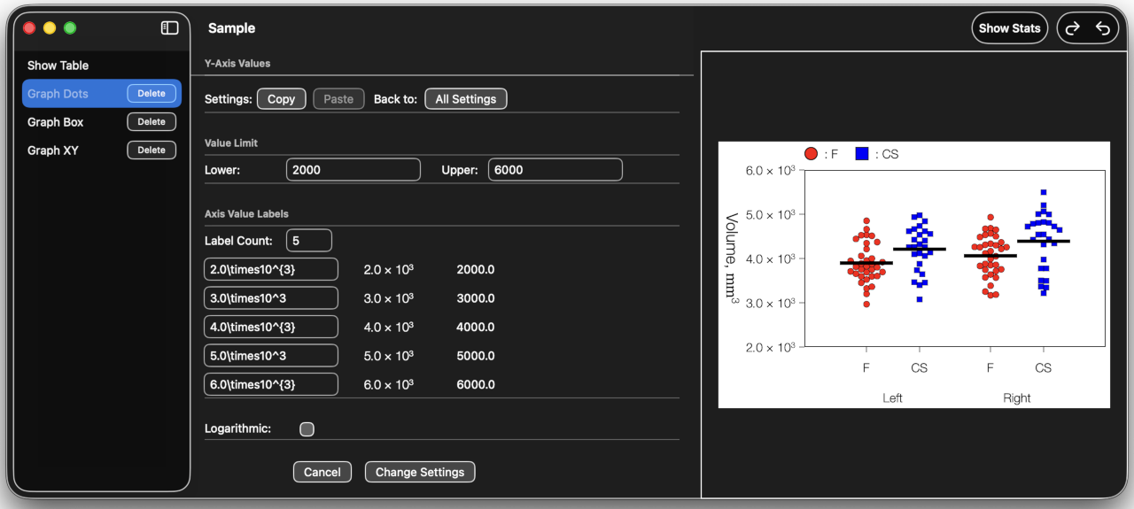 Axis Scales