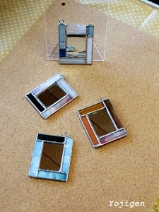 Small Stained Glass Mirrors 3 small