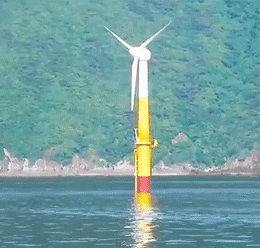 五島沖浮体式洋上風力発電プラント