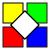 graphic with four colored squares