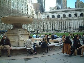 the Bryant Park
