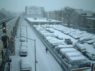 snow1-1:view from the subway station
