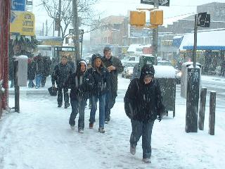 snow1-2:people in snowing