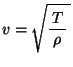 $v=\kon{\bun{T}{\rho}}$