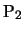$\mathrm{P_2}$