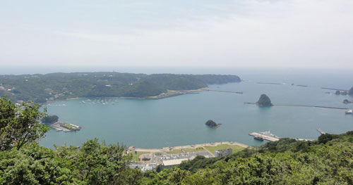 寝姿山からの眺望