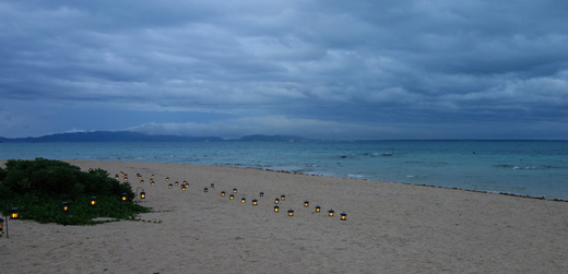 小浜島のビーチ