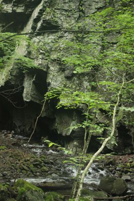 屏風岩の下端
