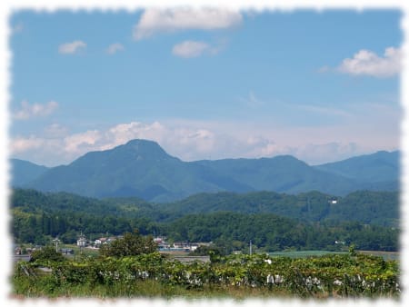 塩田平から子檀嶺岳を遠望する