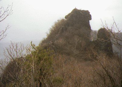 獅子岩を振り返る