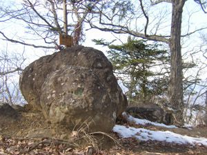 鶴島金剛山山頂(2月)