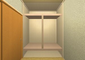 CAD押入の3Dパーツ図です