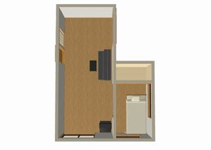 CAD増築の鳥瞰図です