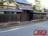 Ａ様邸名古屋市中村区　木製板塀、門　防虫防腐ニス着色