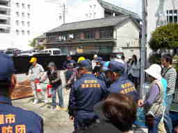 名古屋市道徳消防団　震災訓練活動