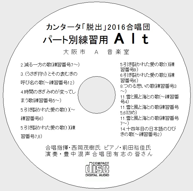 パート別練習CD