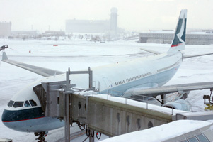 雪の千歳空港